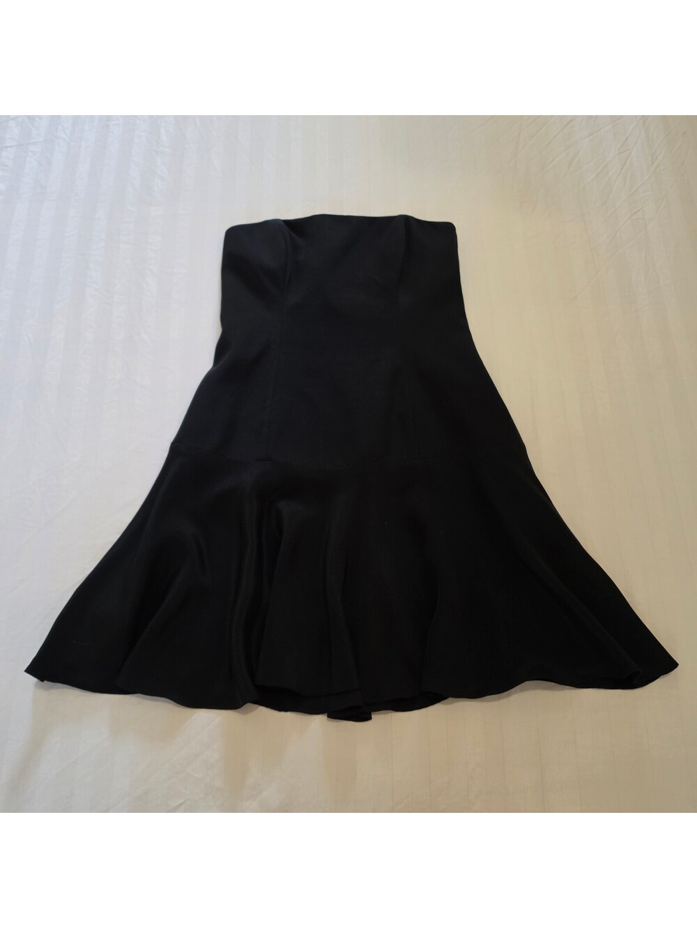 Shoshanna Elegant Black Strapless Flared Dress